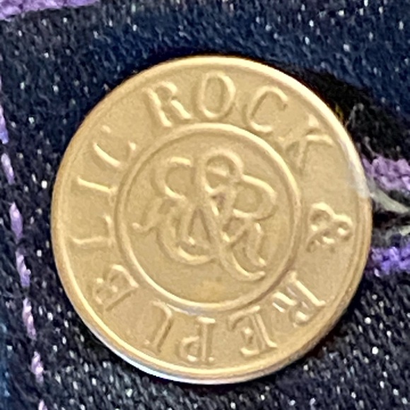 Rock & Republic Women’s Jeans Bootcut Stretch Flare Dark Blue Wash Sz 27 on tag - Picture 8 of 11